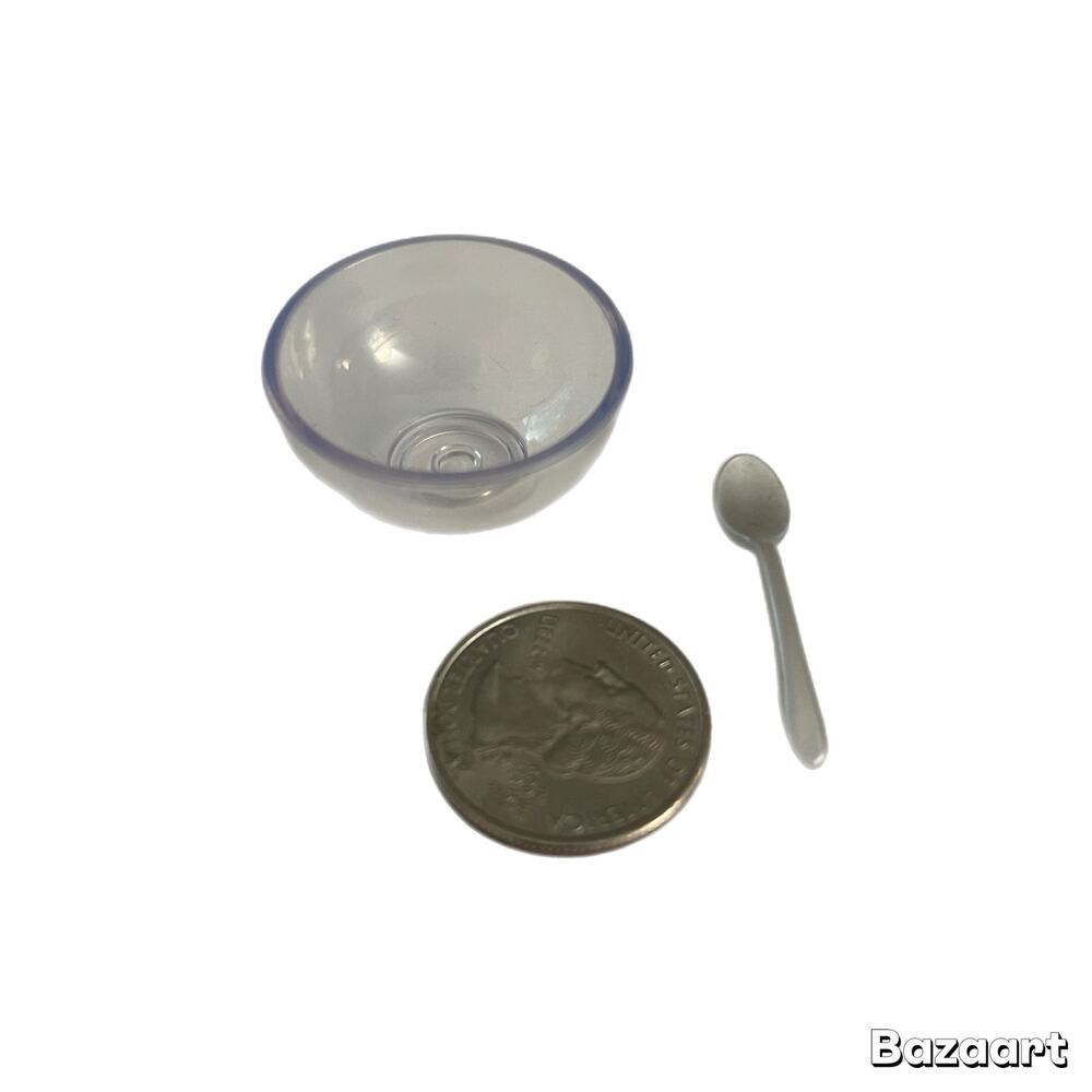 Miniverse Make It Mini Mini Bowl with Spoon New Clear
